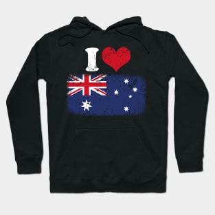 I love Australia Gifts Australian Flag Hoodie